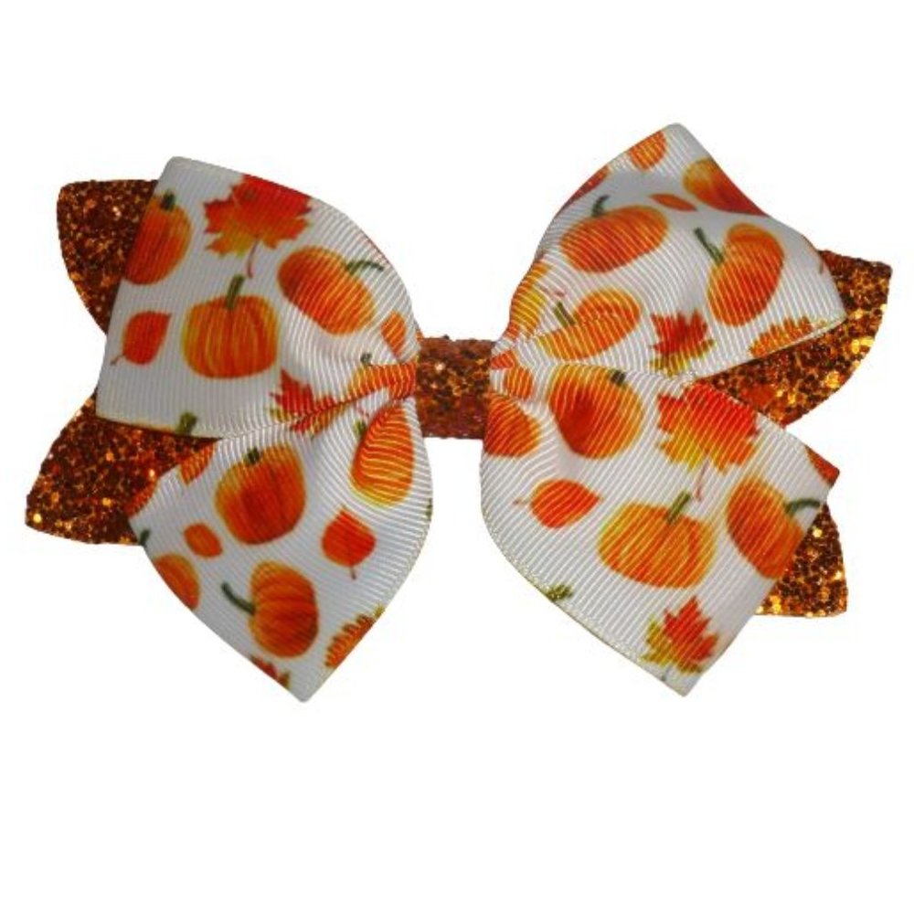 Pumpkin Patch Girls 4.5-Inch Hair Bow Clip